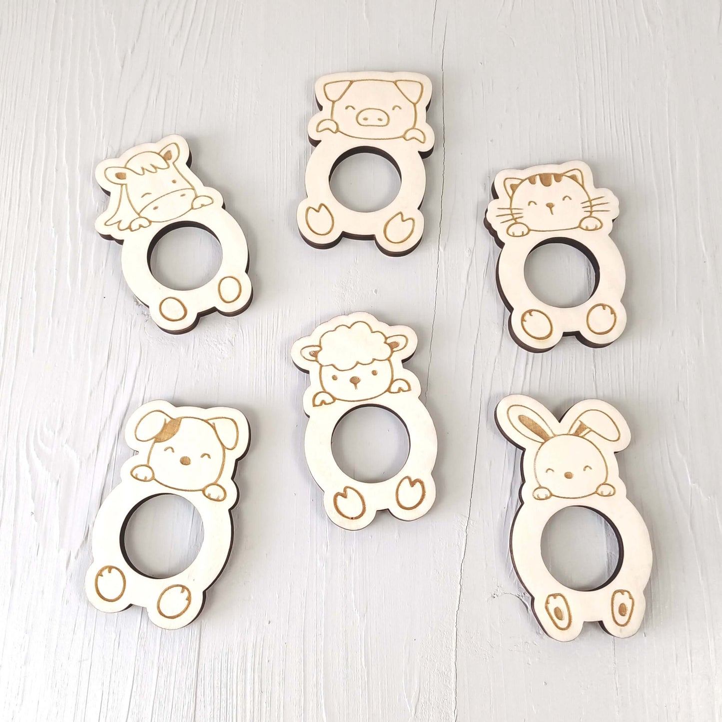 Portatovaglioli in Pioppo - Animali - 1 Pezzo - Pecora