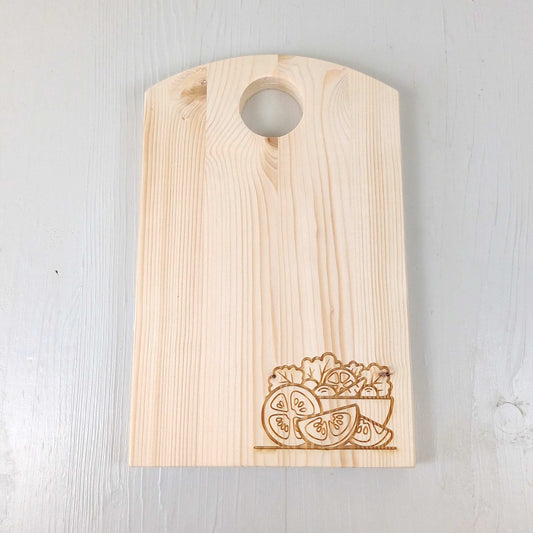 Tagliere in Abete - 31x20cm - Insalata
