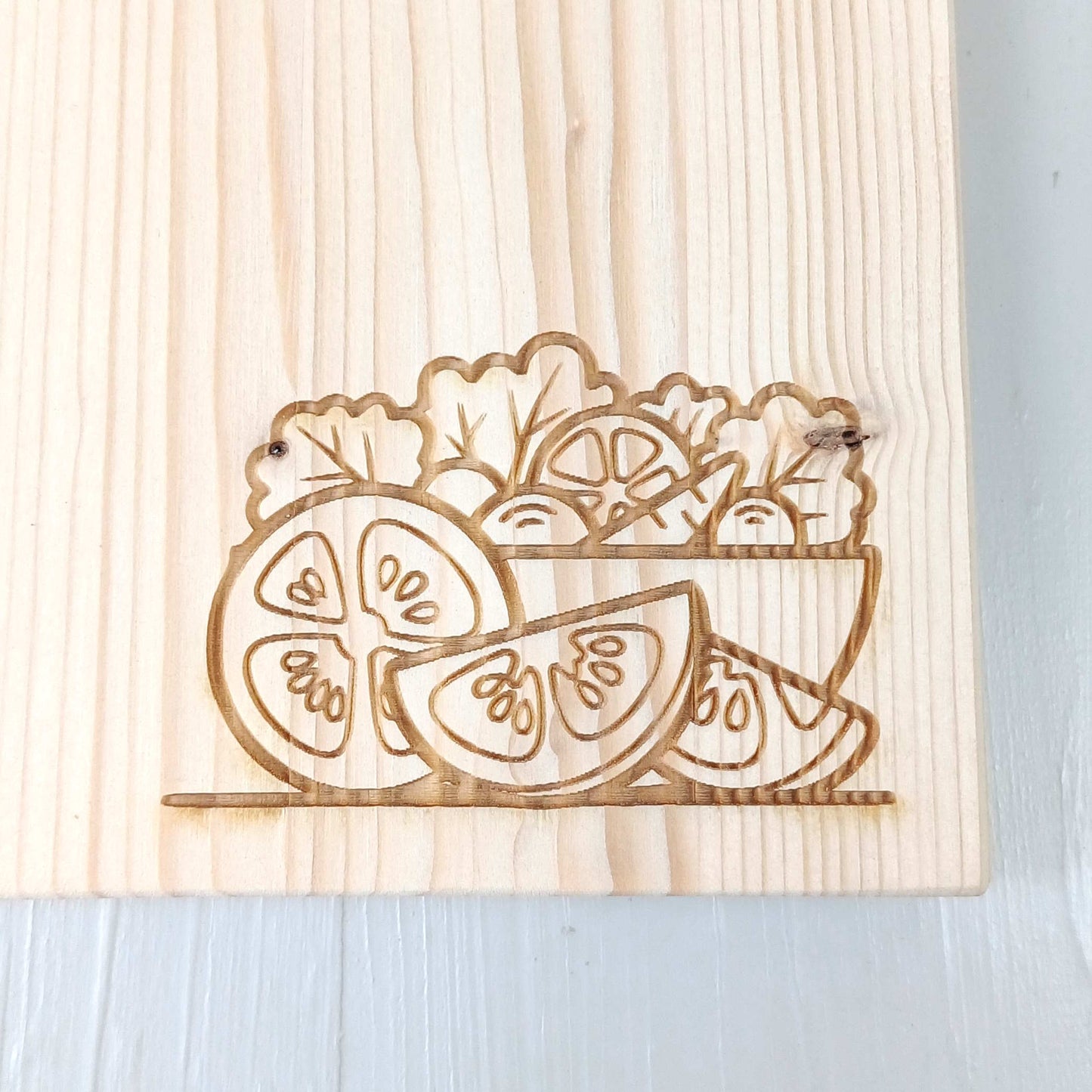 Tagliere in Abete - 31x20cm - Insalata