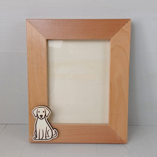 Cornice in Faggio (Foto 20x15cm) - Cane - Verticale