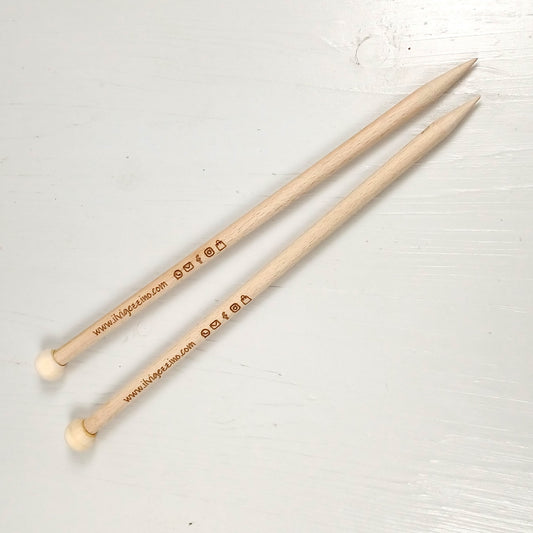 Aghi da Calza in Faggio - 30cm - Diametro 10mm