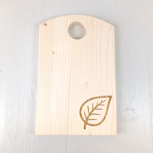 Tagliere in Abete - 31x20cm - Foglia