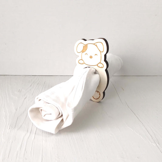 Portatovaglioli in Pioppo - Animali - 1 Pezzo - Cane