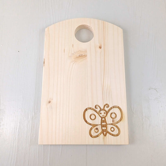 Tagliere in Abete - 31x20cm - Farfalla