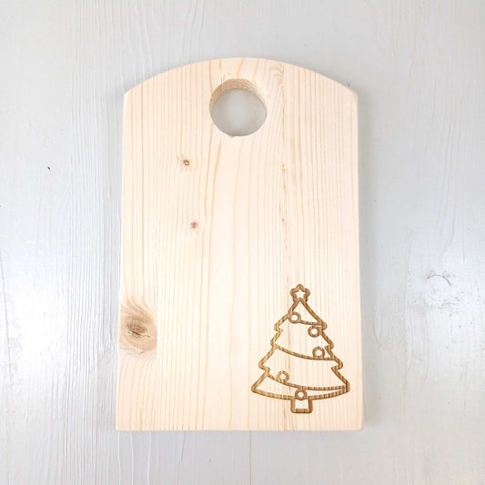 Tagliere in Abete - 25x16cm - Albero di Natale