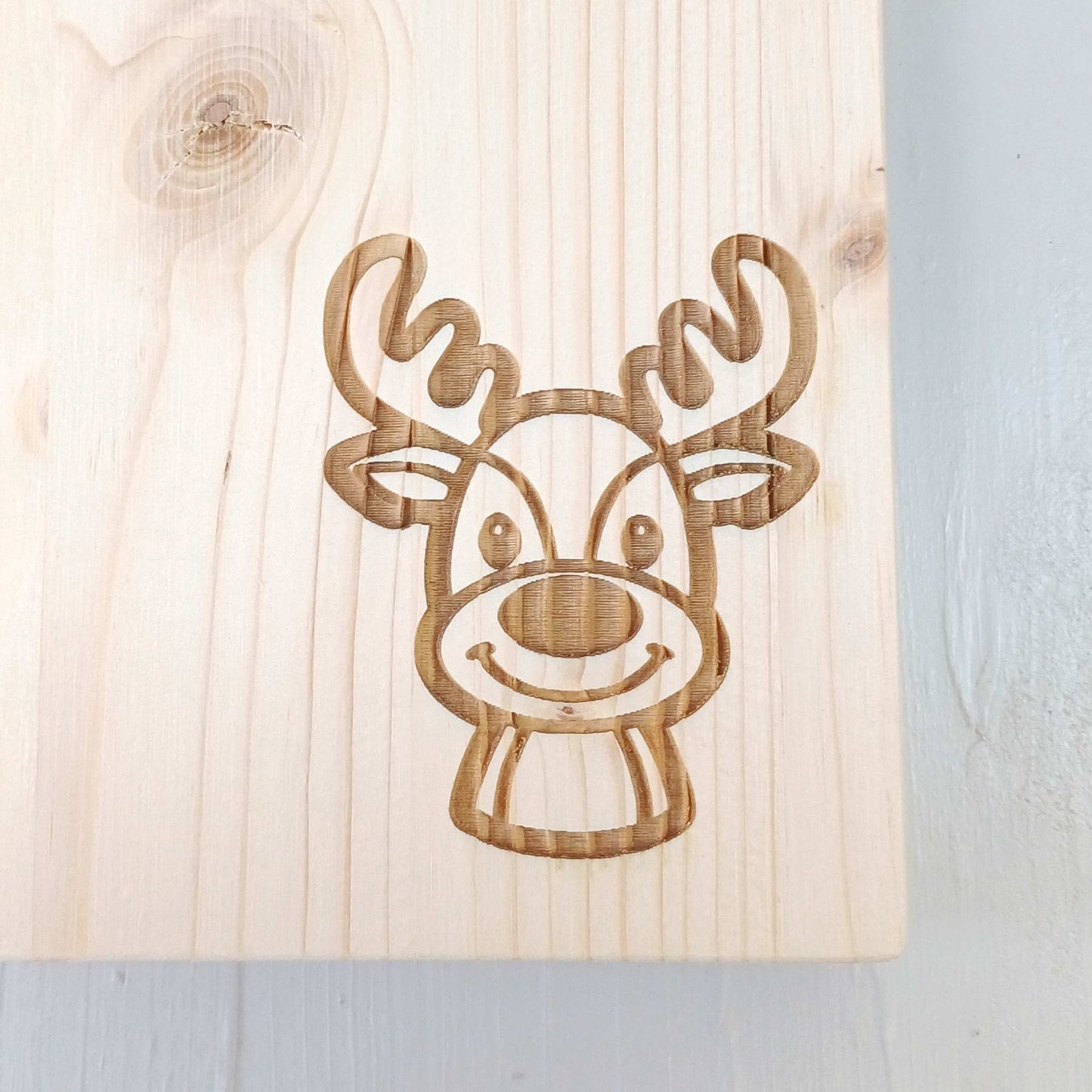 Tagliere in Abete - 31x20cm - Renna