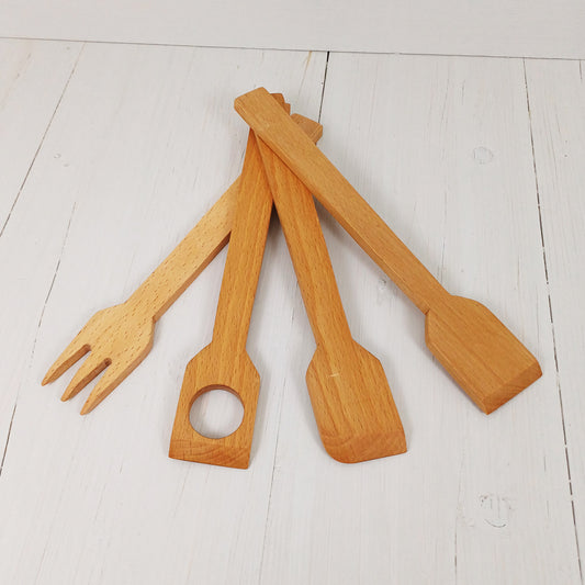 Paletta da cucina 30cm in Faggio - Set 4 pezzi