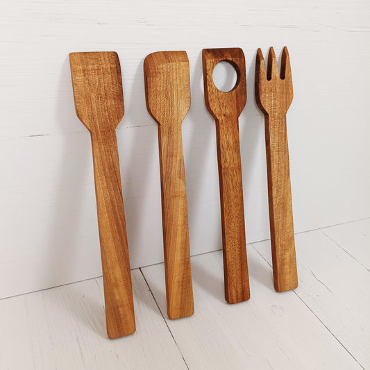 Paletta Squadrata 30cm in Noce