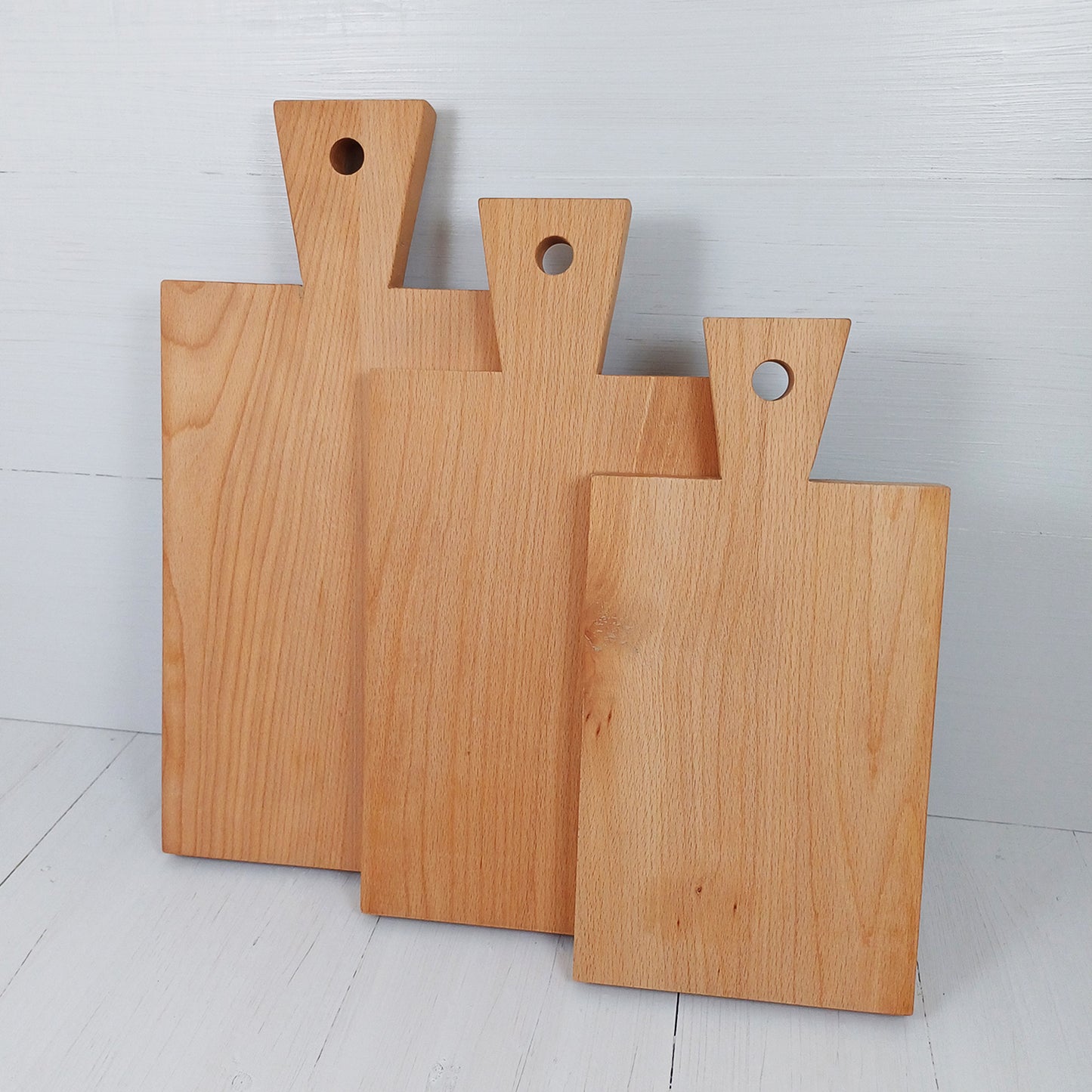 Tagliere Rettangolare con Manico a coda di Rondine 35x17,5cm in Faggio