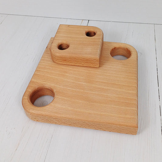 Sottopentola Quadrato Arrotondato 10x10cm in Faggio