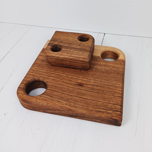 Sottopentola Quadrato Arrotondato 10x10cm in Noce