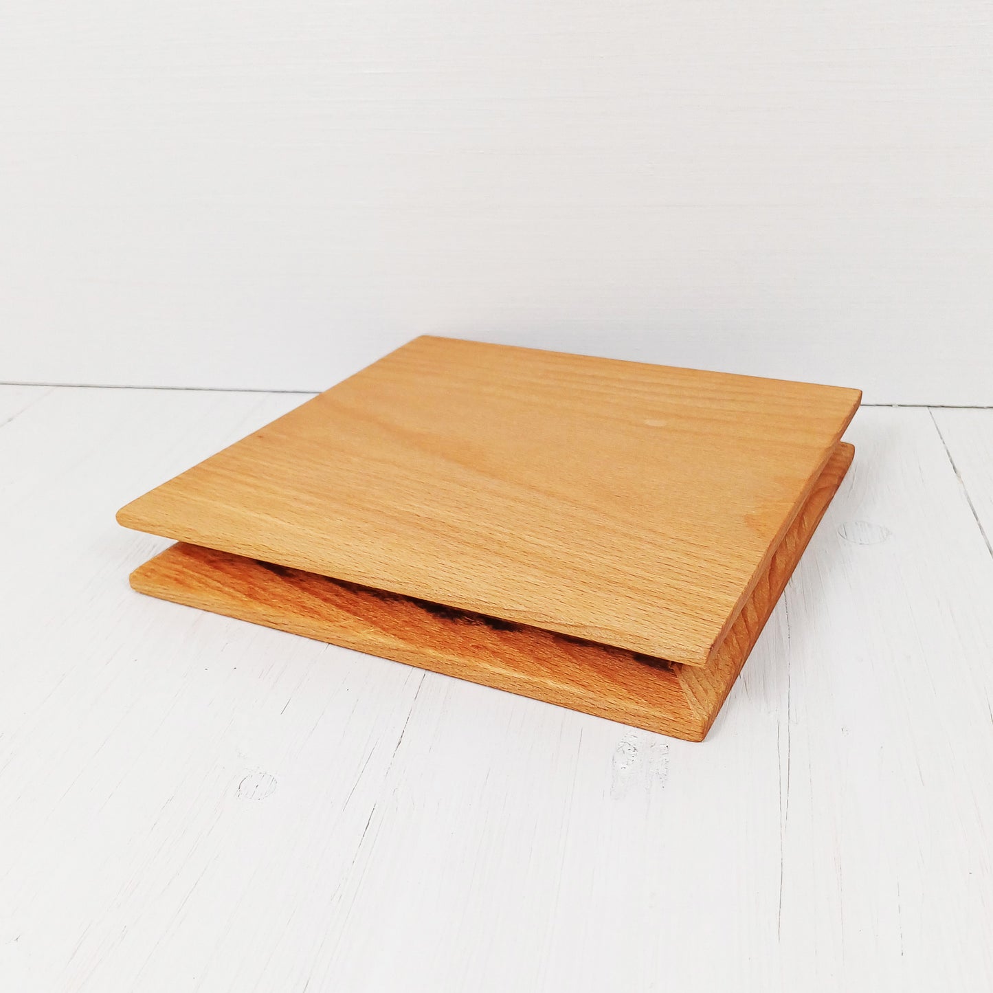 Sottopentola Quadrato Moderno 20x20cm in Faggio