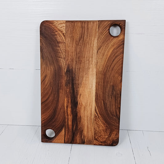 Tagliere Rettangolare Arrotondato 35x23cm in Noce