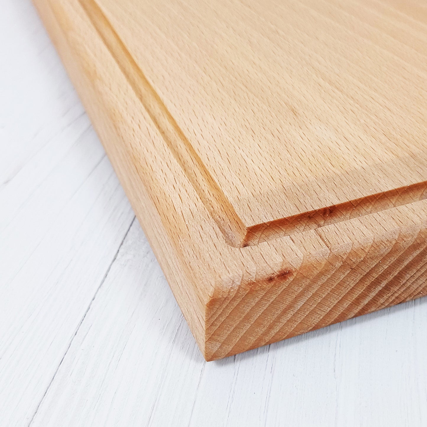 Tagliere Rettangolare Arrotondato con Scanalatura 40x25cm in Noce