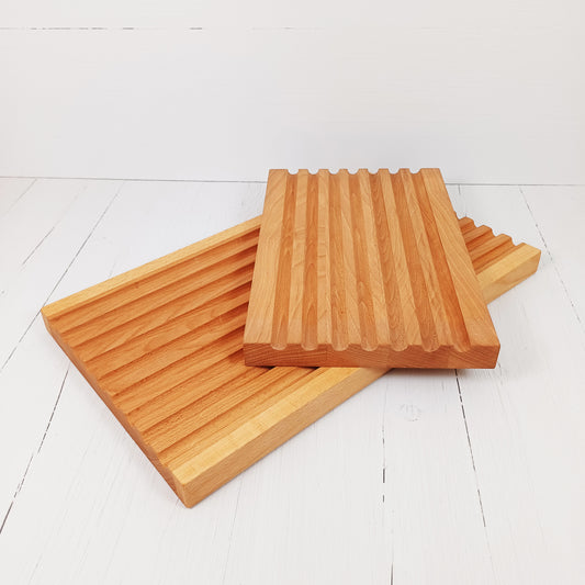 Tagliere per Pane Rettangolare 32x21cm in Faggio