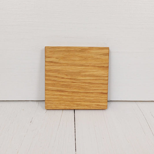 Sottobicchiere Quadrato 10x10cm in Rovere - Set 6 pezzi