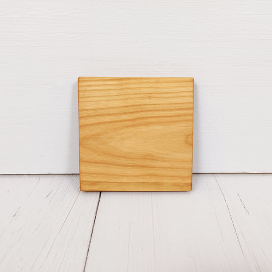 Sottobicchiere Quadrato 10x10cm in Ciliegio - Set 6 pezzi