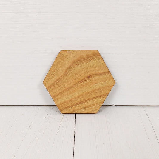 Sottobicchiere Esagonale 11cm in Rovere - Set 6 Pezzi