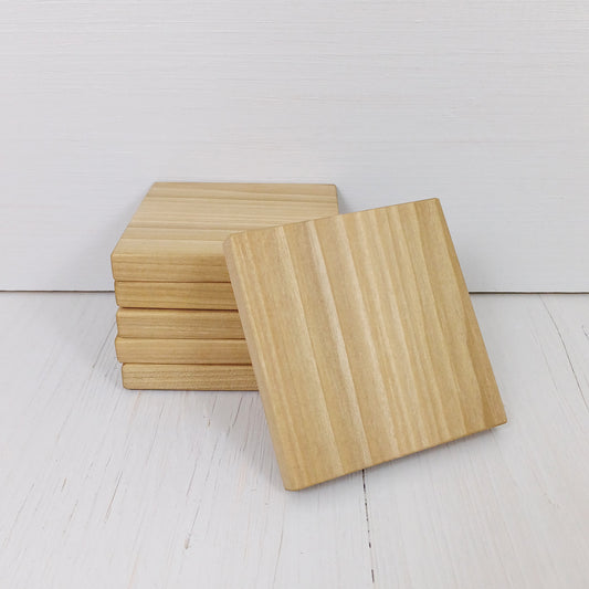 Sottobicchiere Quadrato 10x10cm in Toulipier - 1 pezzo