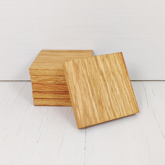 Sottobicchiere Quadrato 10x10cm in Rovere - 1 pezzo