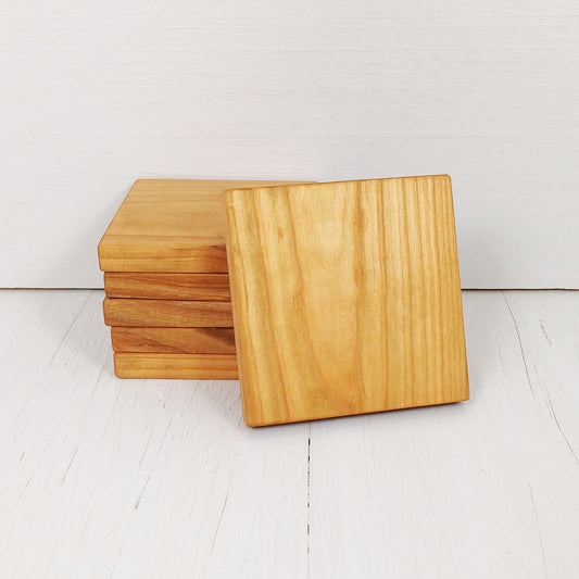 Sottobicchiere Quadrato 10x10cm in Ciliegio - 1 pezzo