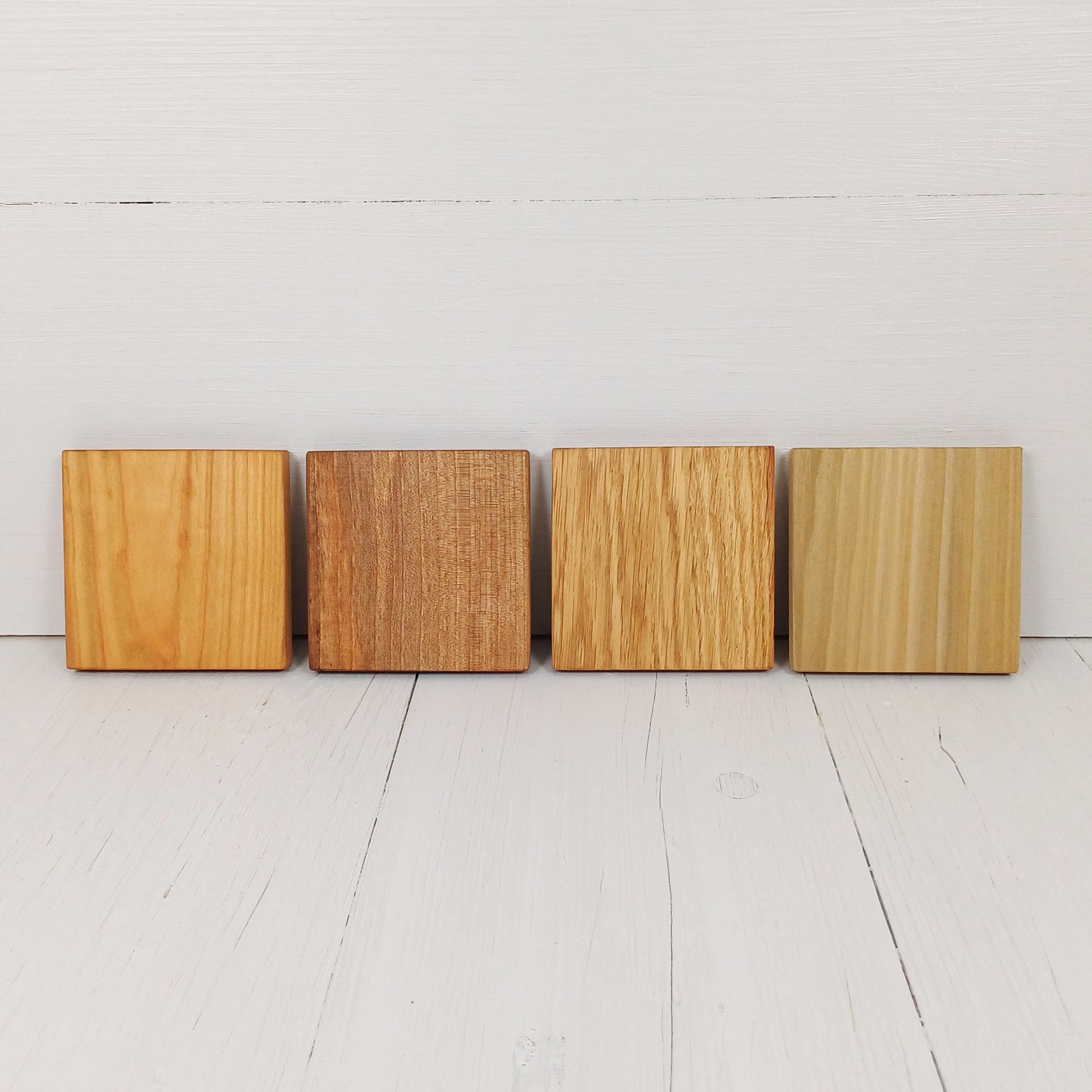 Sottobicchiere Quadrato 10x10cm in Noce - Set 6 pezzi