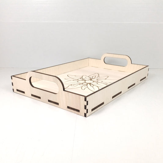 Vassoio 40x28cm in Pioppo - Stella Alpina