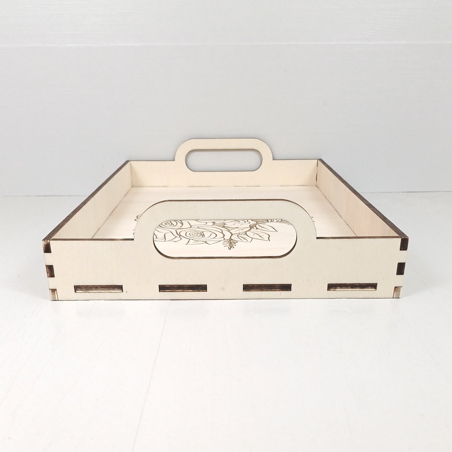 Vassoio 40x28cm in Pioppo - Rosa