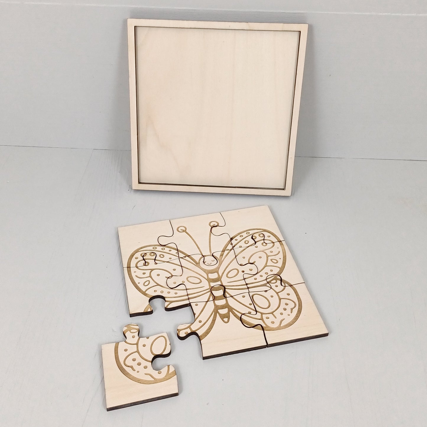 Puzzle per Bambini 9 pezzi - 20x20cm - Farfalla