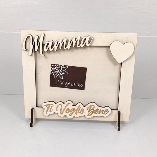 Cornice Foto Ti Voglio Bene 26x21cm (Foto 20x15cm) - Mamma - Orizzontale
