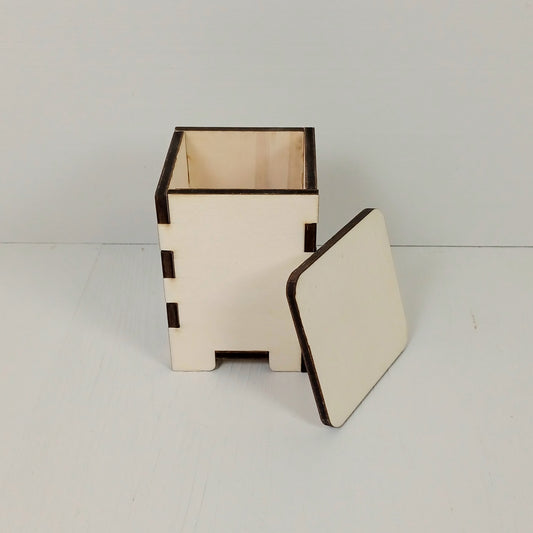 Contenitore in Pioppo - 12cmx8cmx8cm