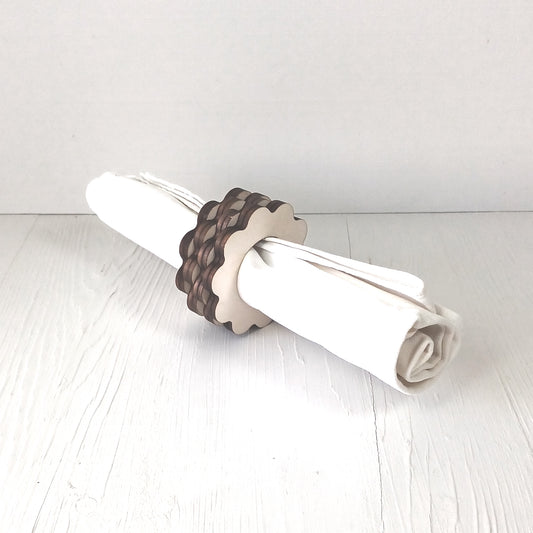 Portatovaglioli Geometrico Pioppo - 1 pezzo