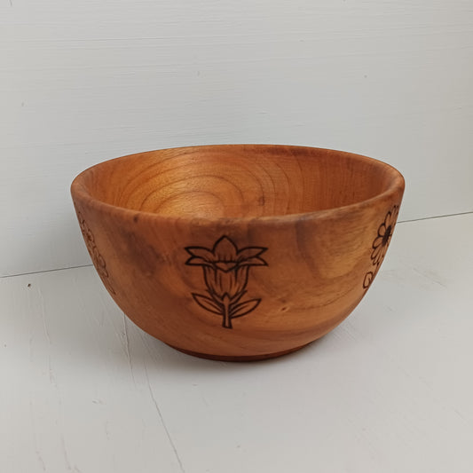 Scodella 16cm in Ciliegio - Doodle Fiori