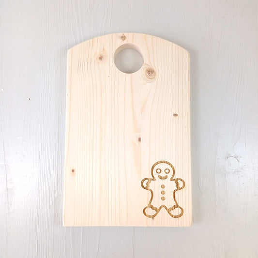Tagliere in Abete - 31x20cm - Omino Pan di Zenzero
