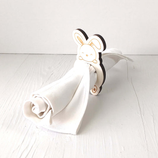 Portatovaglioli in Pioppo - Animali - 1 Pezzo - Coniglio