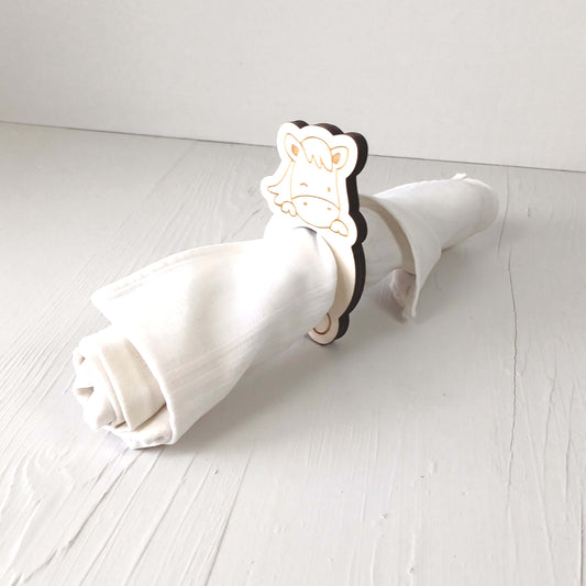 Portatovaglioli in Pioppo - Animali - 1 Pezzo - Cavallo