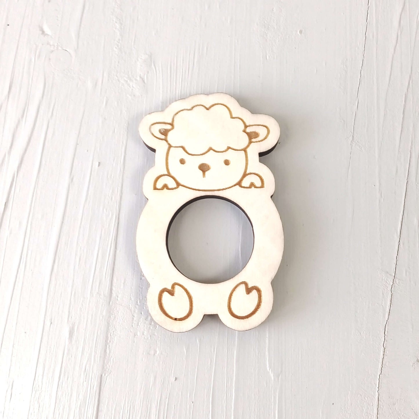 Portatovaglioli in Pioppo - Animali - Set 6 Pezzi