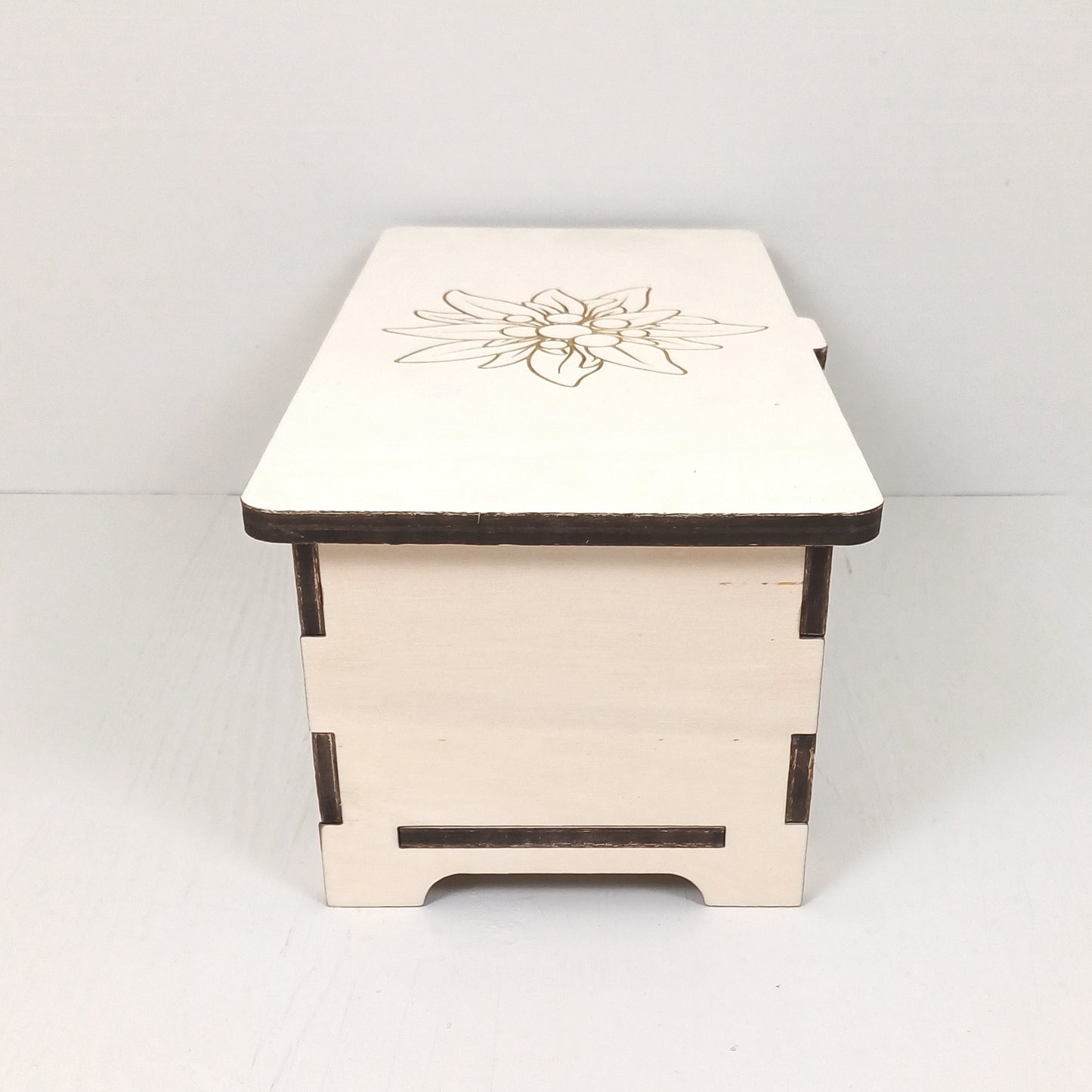 Cofanetto 28x12x10cm in Pioppo - Stella Alpina