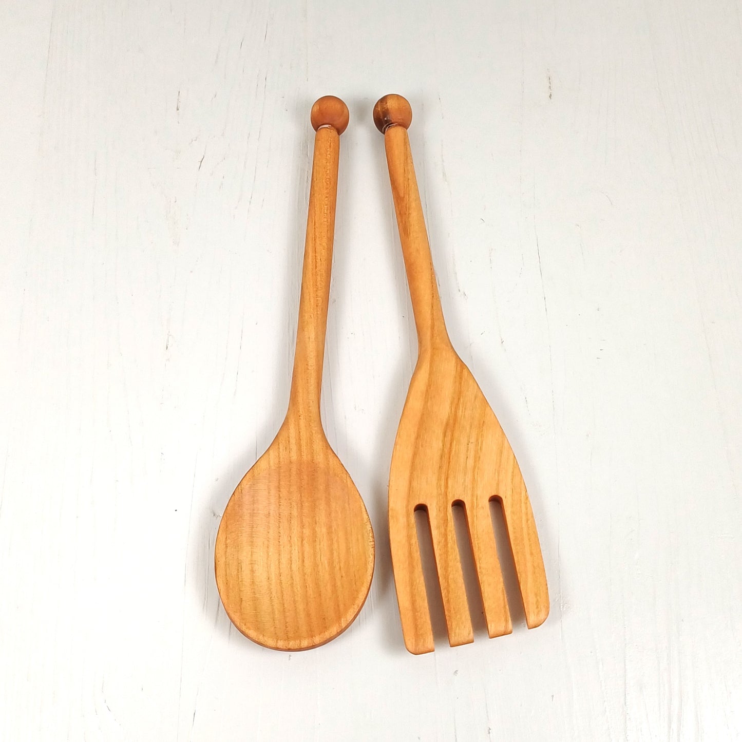 Set Mestoli per Insalatiera in Ciliegio - Cucchiaio+Forchettone