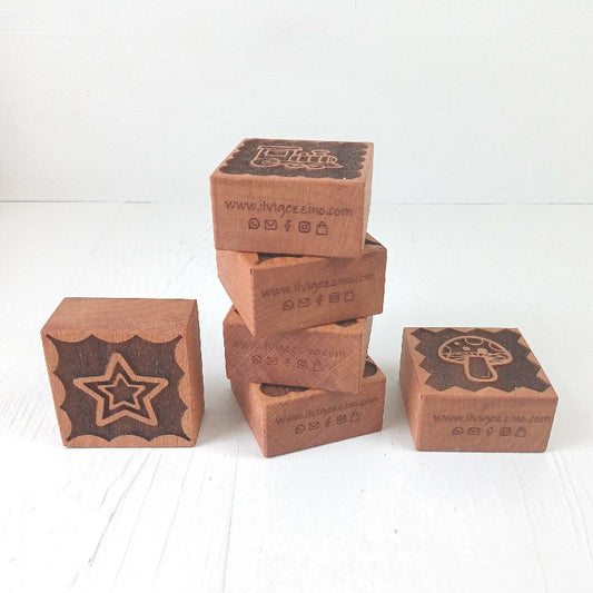 Stampini per Biscotti in Faggio - Set 6 Pezzi - Oggetti