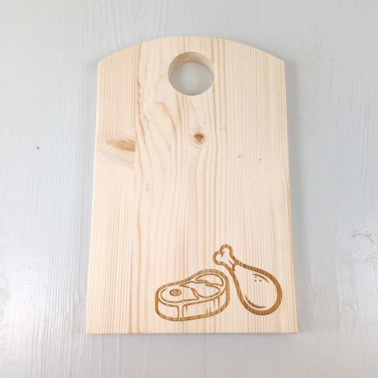 Tagliere in Abete - 25x16cm - Bistecca