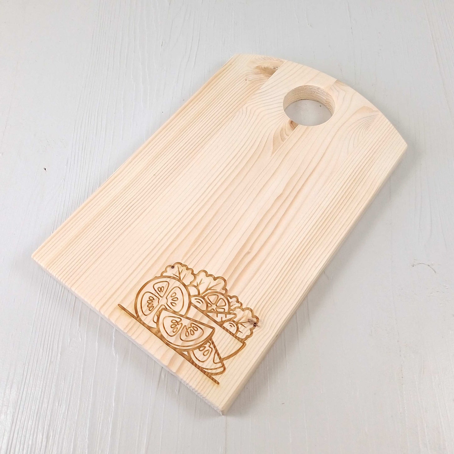 Tagliere in Abete - 25x16cm - Insalata