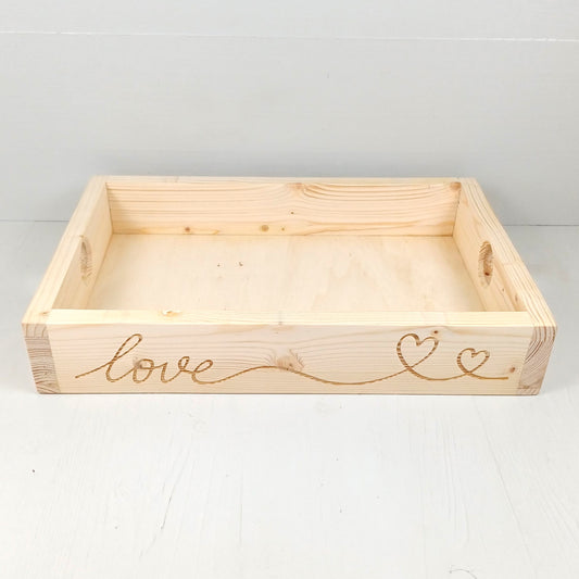 Vassoio in Abete 35x25cm - Love