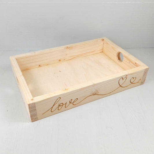 Vassoio in Abete 35x25cm - Love