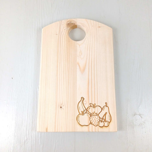 Tagliere in Abete - 25x16cm - Frutta