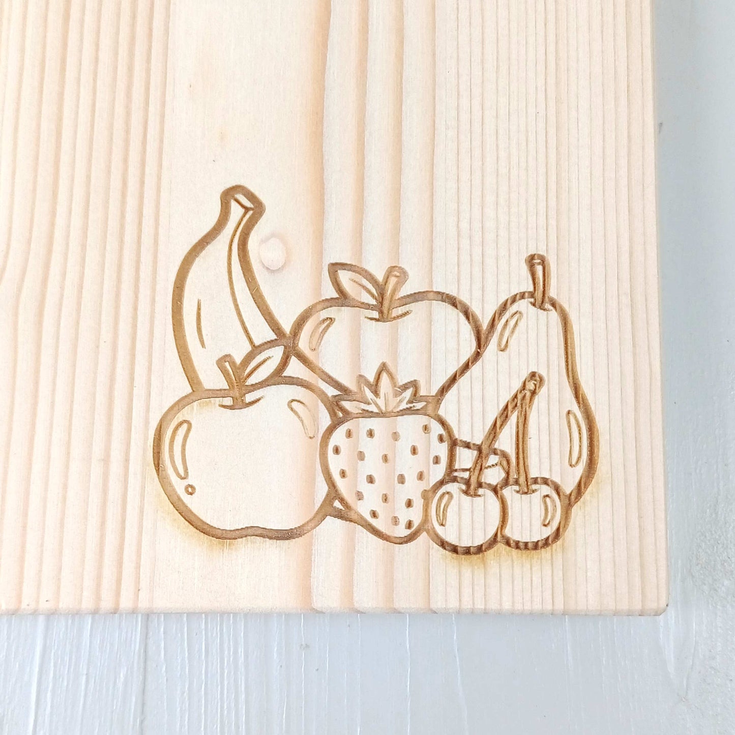 Tagliere in Abete - 25x16cm - Frutta