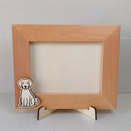 Cornice in Faggio (Foto 20x15cm) - Cane - Orizzontale