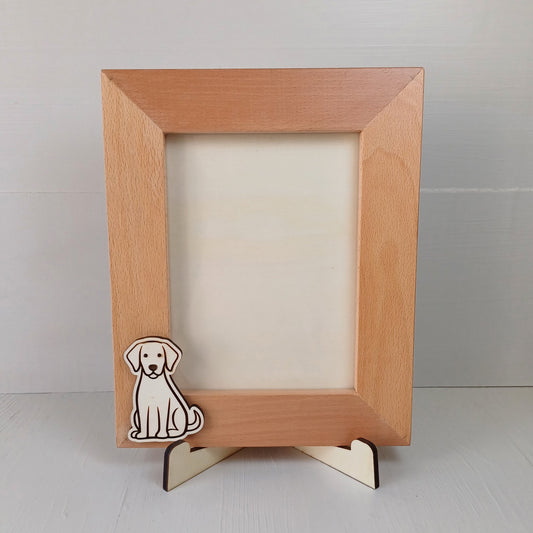 Cornice in Faggio (Foto 20x15cm) - Cane - Verticale