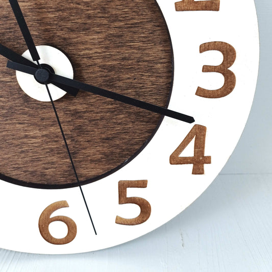 Orologio Rotondo in Pioppo 30cm - Numeri Arabi