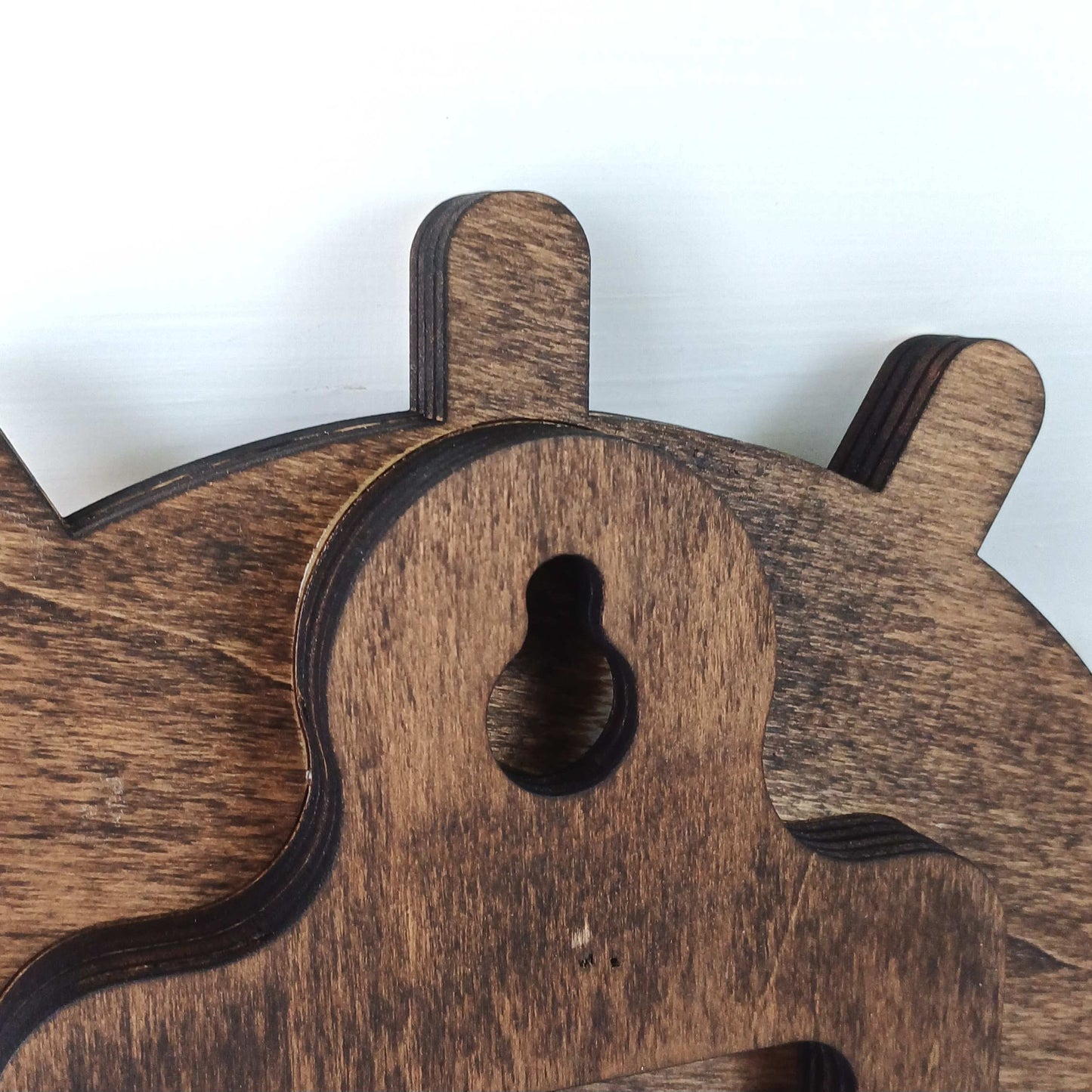 Orologio Rotondo in Pioppo 30cm - Punte